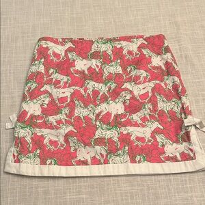 Lilly Pulitzer Pink and White Women's Skirt